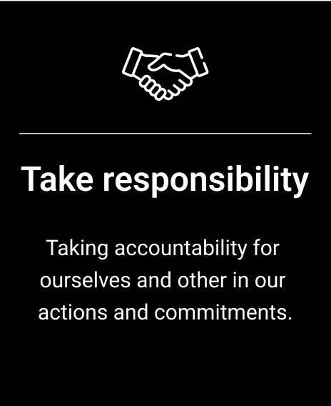 take responsibility